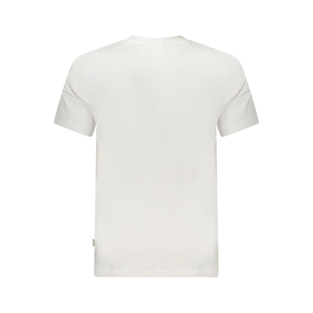 White Cotton Men T-Shirt