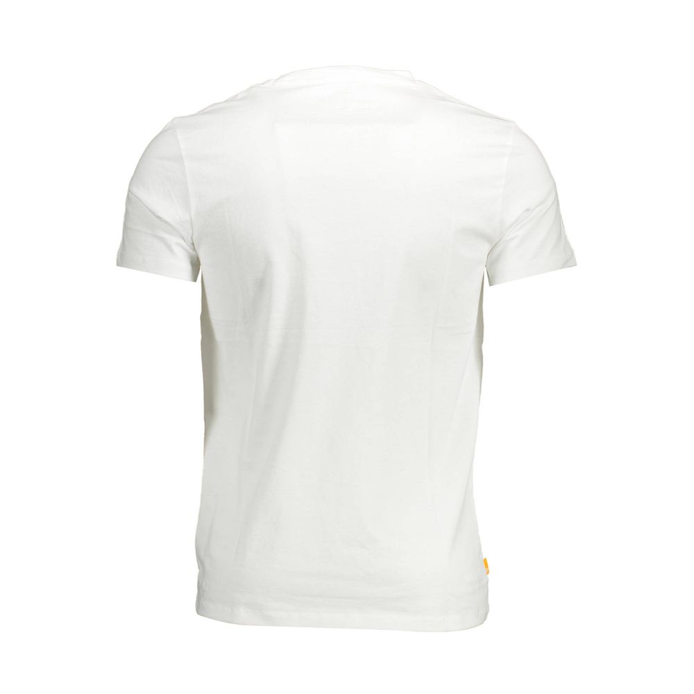 White Cotton Men T-Shirt