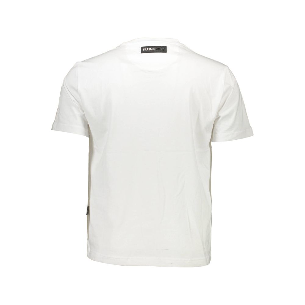 White Cotton Men T-Shirt