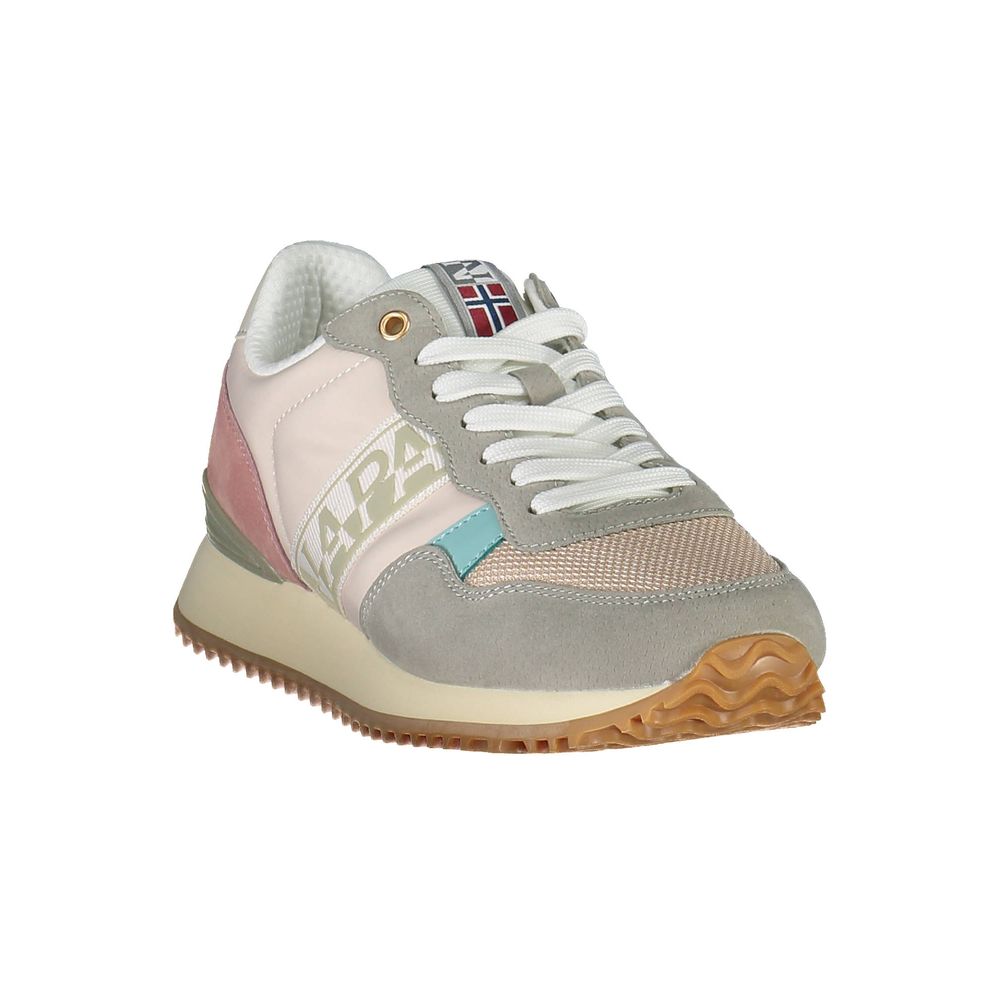 Pink Polyester Womens Sneaker