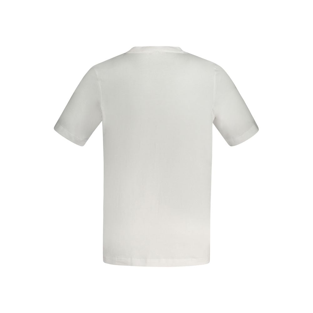 White Cotton Men T-Shirt