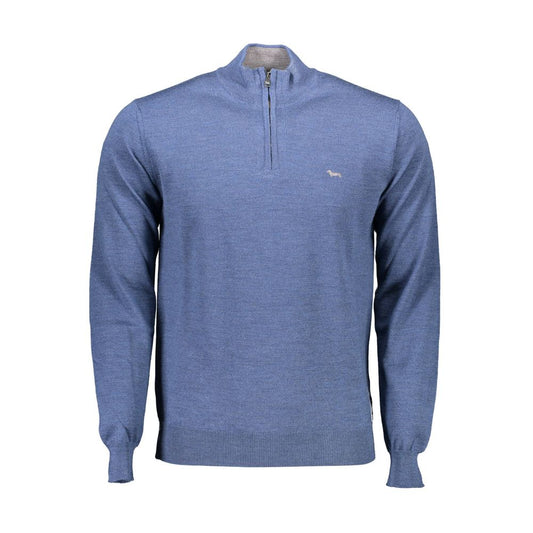 Blue Wool Men Sweater