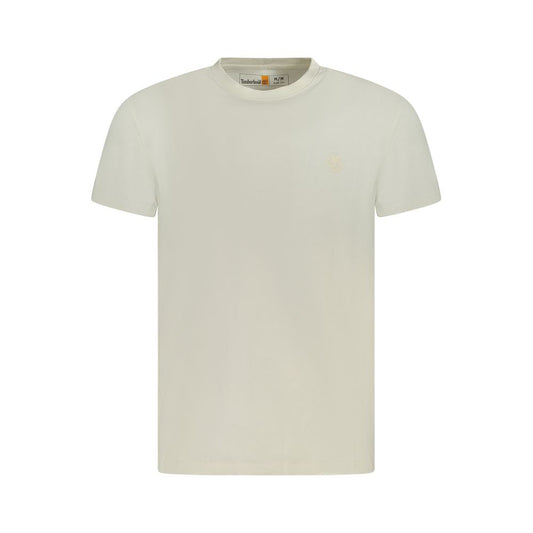 Beige Cotton Men T-Shirt