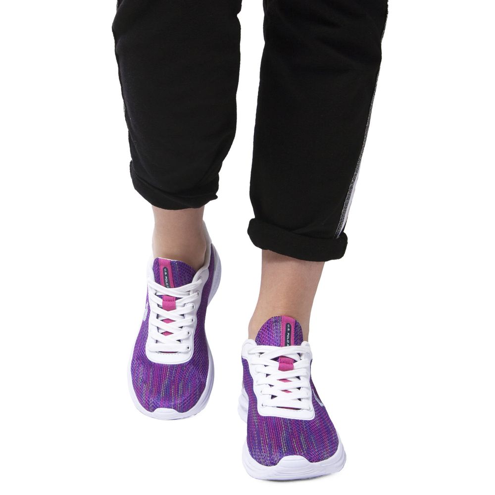 Purple Polyester Women Sneaker