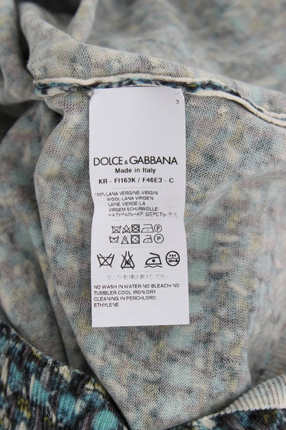 Dolce & Gabbana Elegant Blue Wool Vest Pullover Top