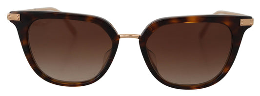 Dolce & Gabbana Irregular Brown Acetate Sunglasses for Women