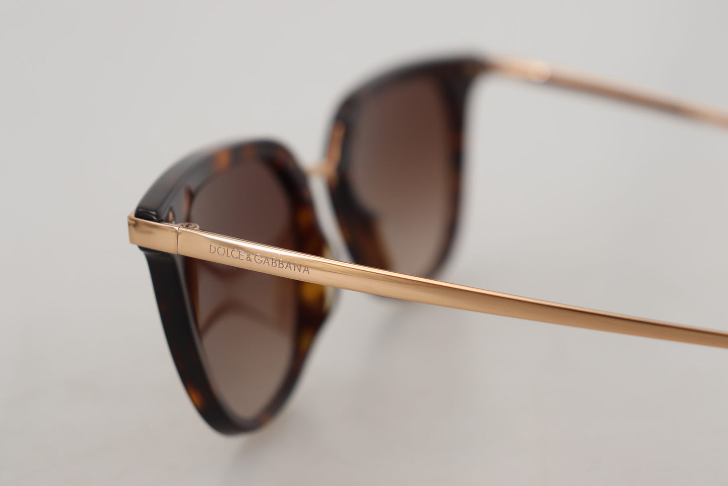 Dolce & Gabbana Irregular Brown Acetate Sunglasses for Women