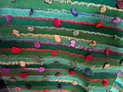 Multi-Green Silk with Colourful Design - Scarves / Wraps / Stoles (Copy)