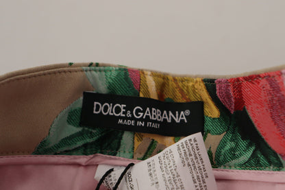 Dolce & Gabbana Floral High-Waist Dress Pants
