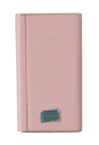 Dolce & Gabbana Chic Pink Leather Power Bank