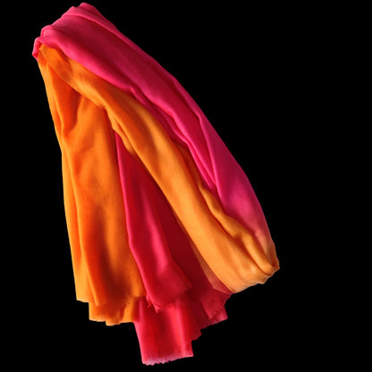 Pink & Orange Ombré Super Pashmina - Scarves / Wraps / Stoles