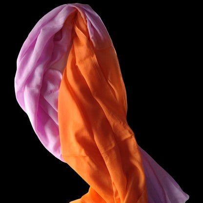 Lavender & Orange Ombre Linen - Scarves / Wraps / Stoles