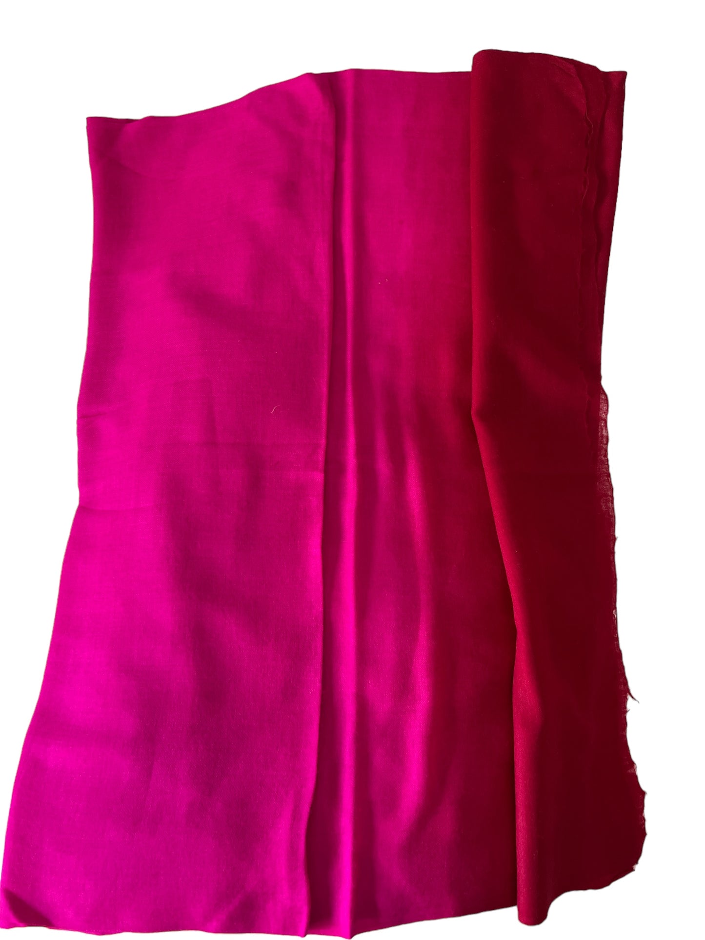 Magenta & Maroon Ombre Silk & Wool Blended - Scarves / Wraps / Stoles