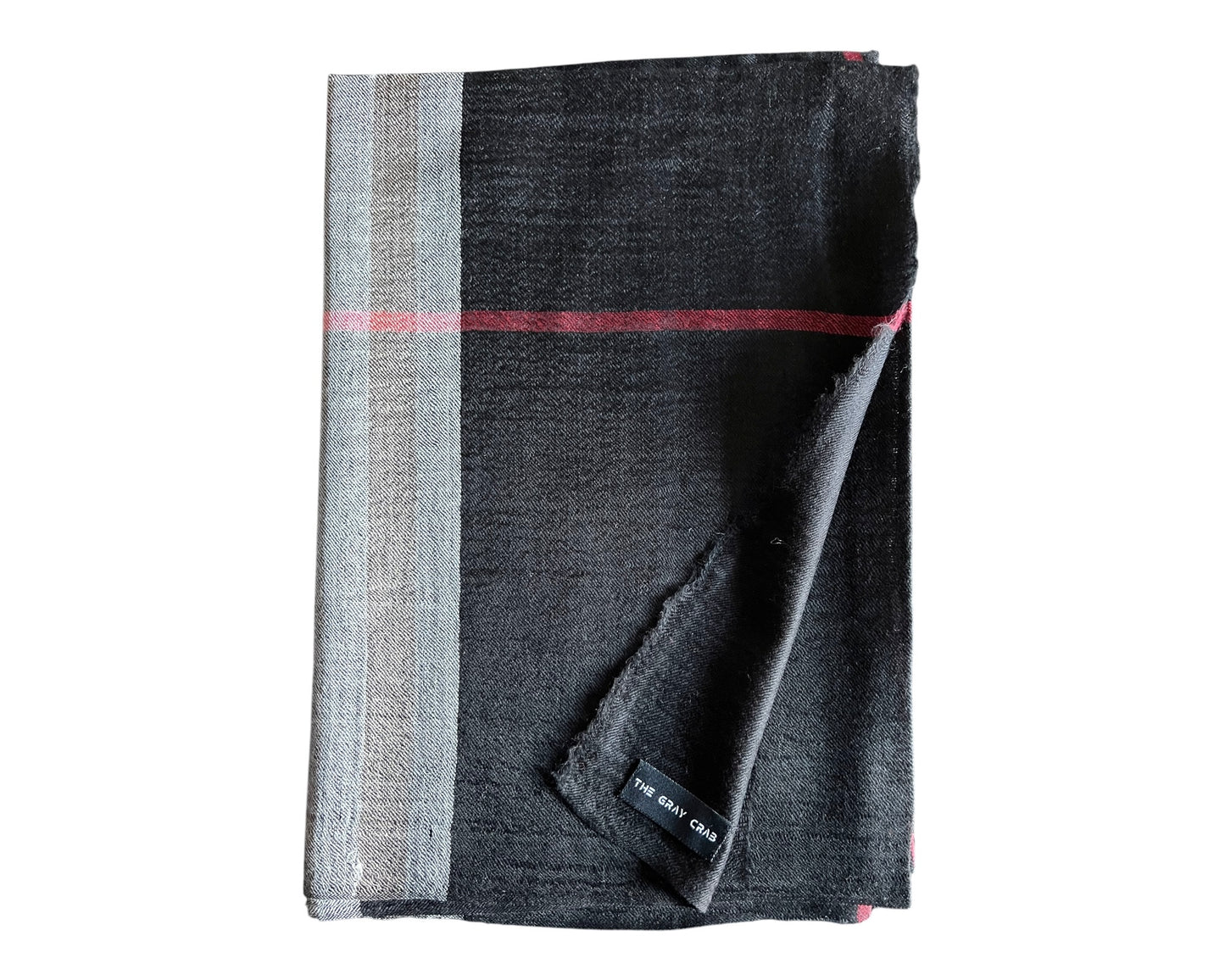 Classic Regal Black Plaid Scarf