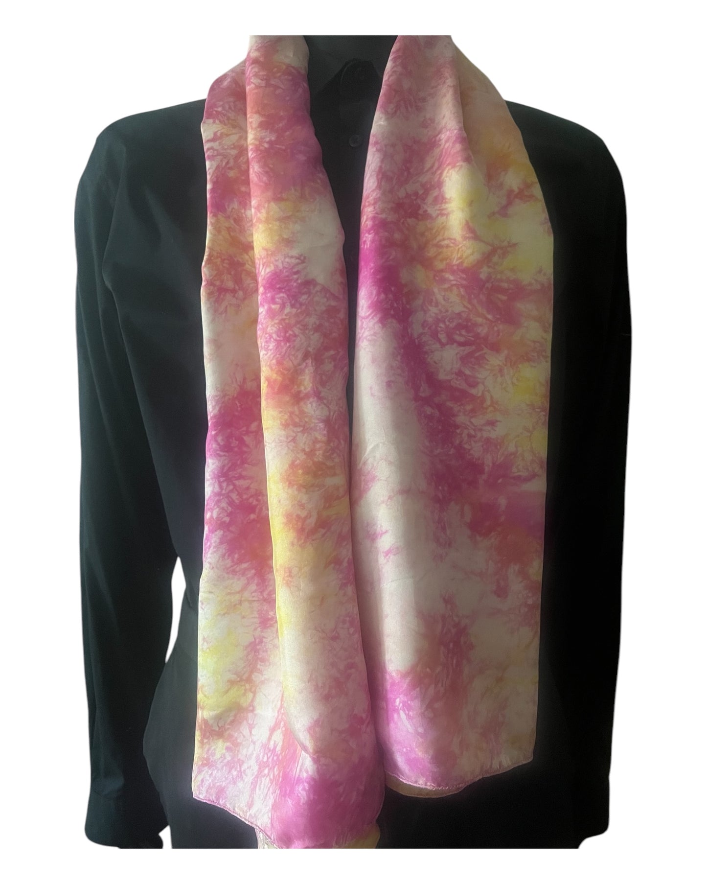 Sunset Glow Silk Scarf