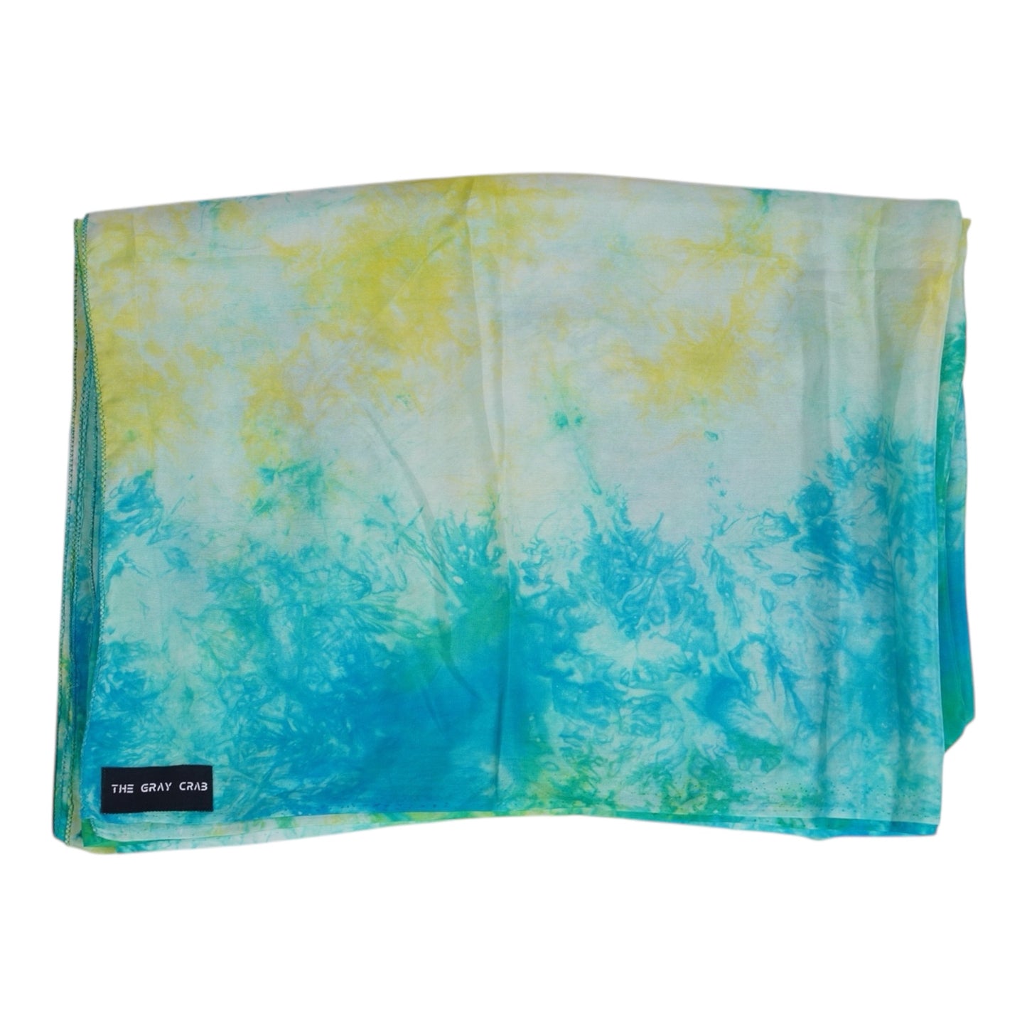 Ocean Mist Hand-Dyed Silk Scarf