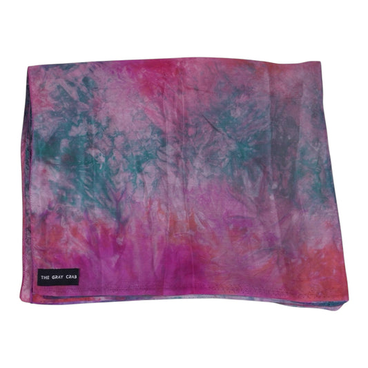 Sunset Bloom Silk Scarf