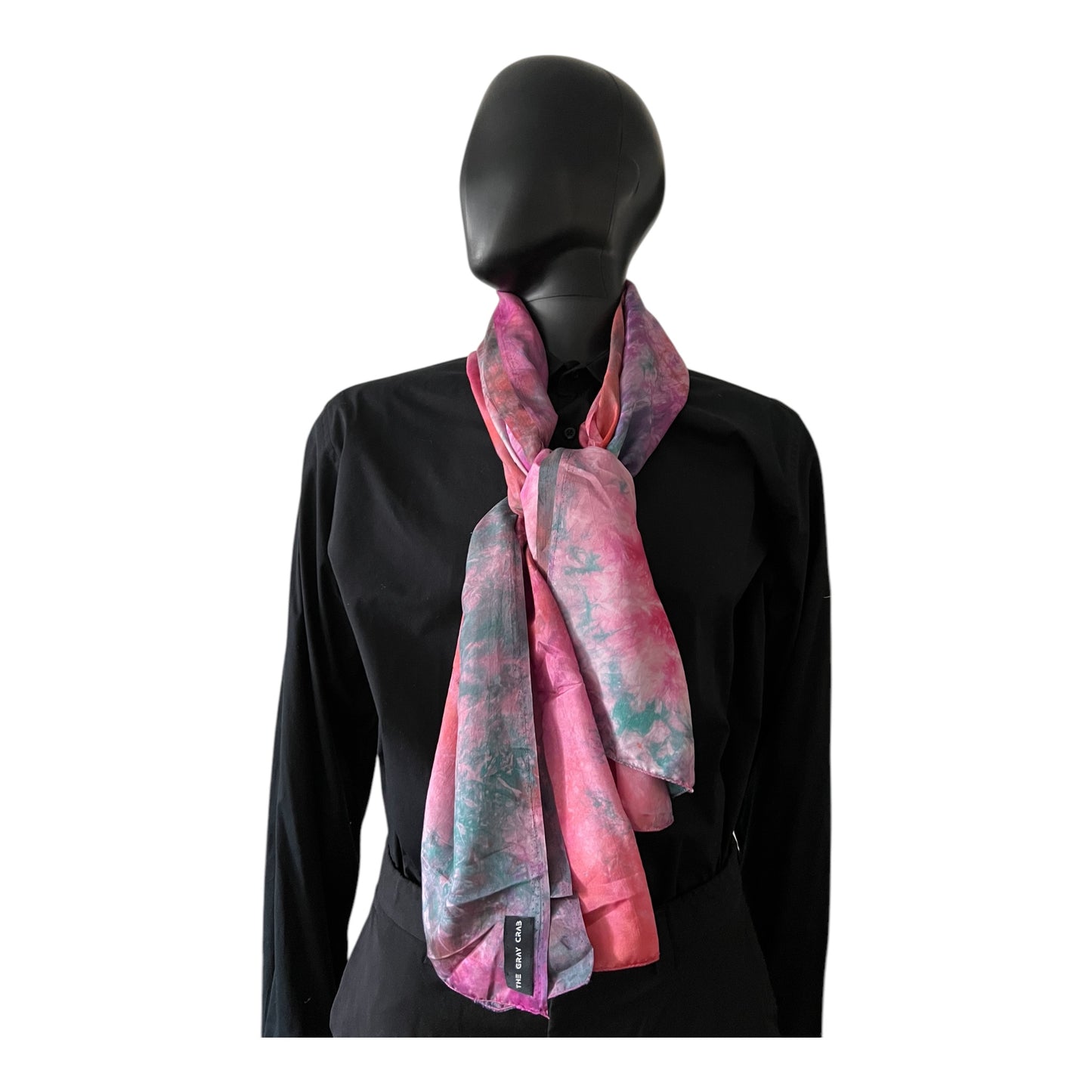 Sunset Bloom Silk Scarf