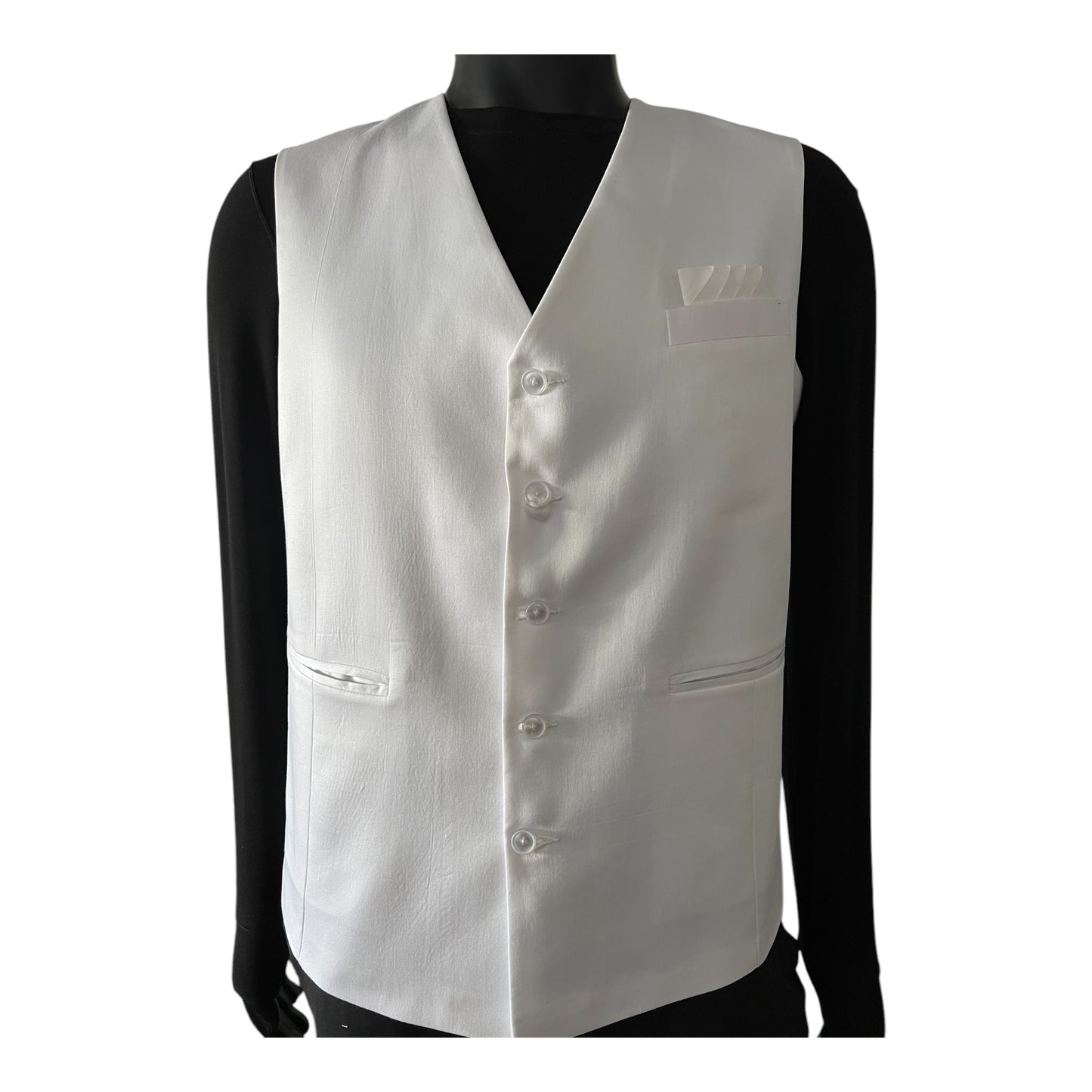 Ivory Hue Silk Vest