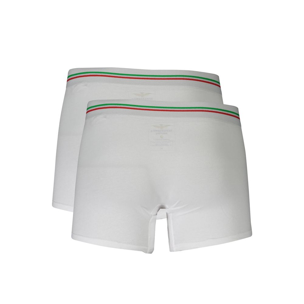 Aeronautica Militare White Cotton Underwear