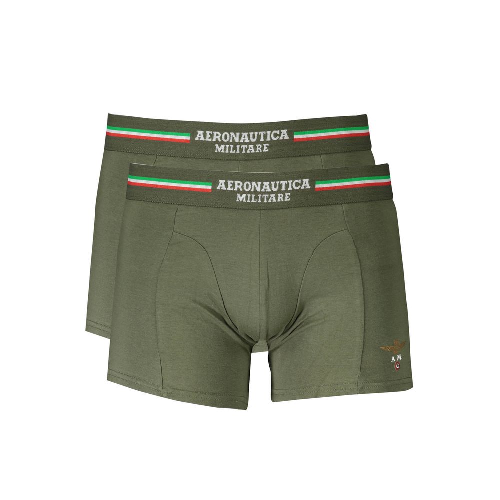 Aeronautica Militare Green Cotton Underwear