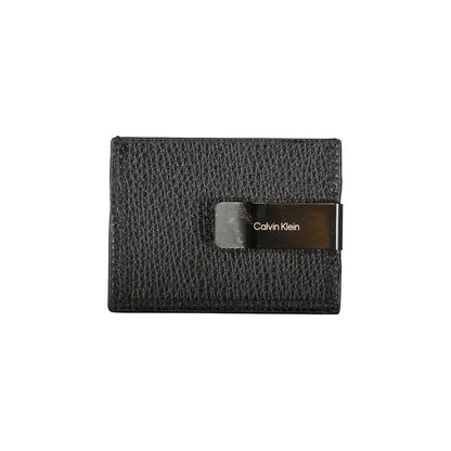 Calvin Klein Sleek Leather Card Holder with Money Clip