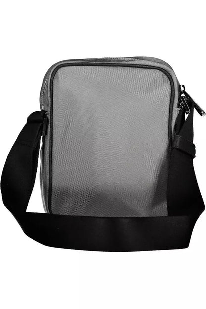 Calvin Klein Eco Chic Gray Shoulder Bag with Contrasting Details