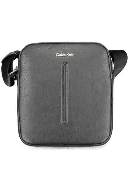 Calvin Klein Elegant Black Shoulder Bag with Logo Detail