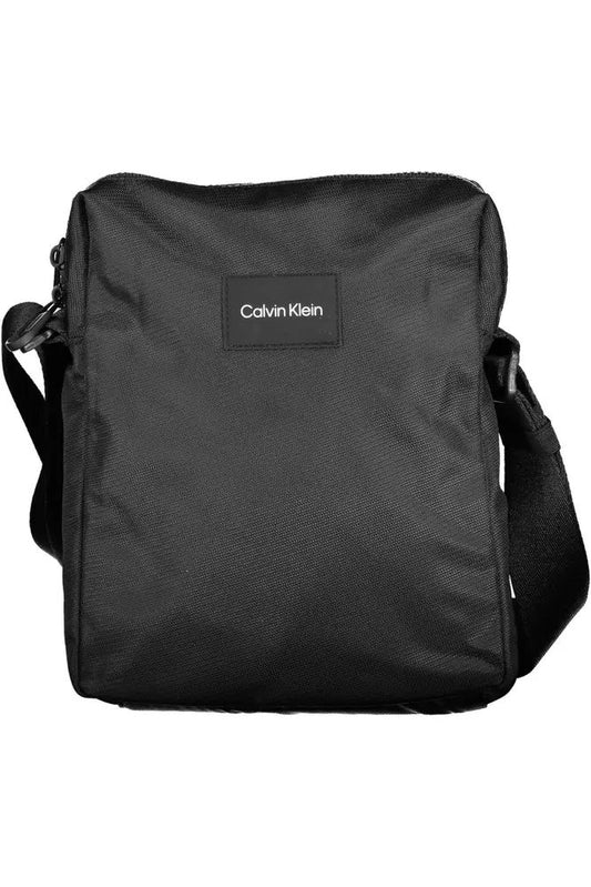 Calvin Klein Sleek Black Shoulder Bag with Adjustable Strap
