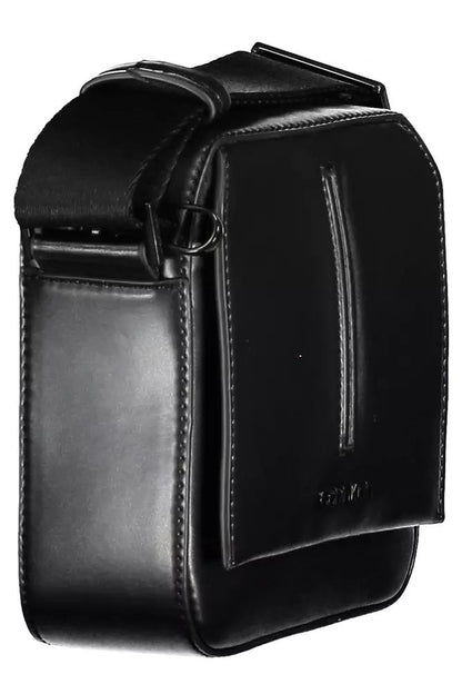 Calvin Klein Classic Black Shoulder Bag with Contrasting Details