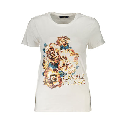 Cavalli Class White Cotton Tops & T-Shirt