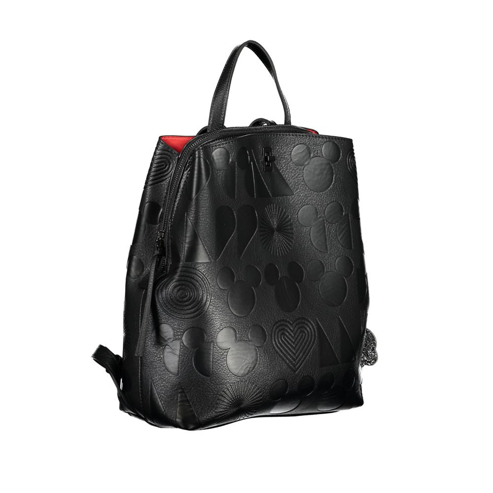 Desigual Chic Contrast Detail Black Backpack