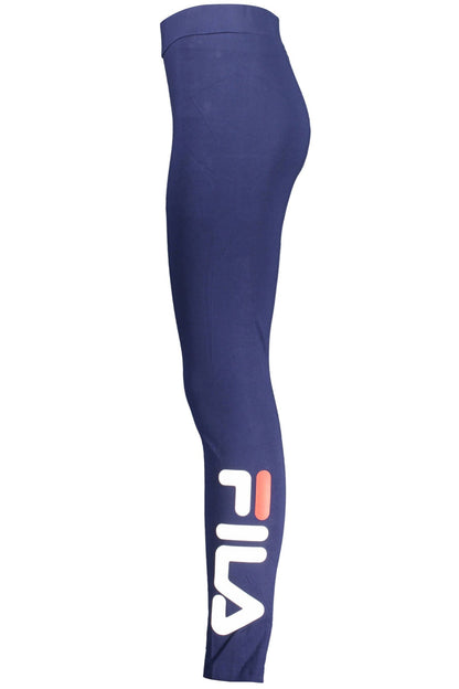 Fila Chic Blue Logo Print Leggings