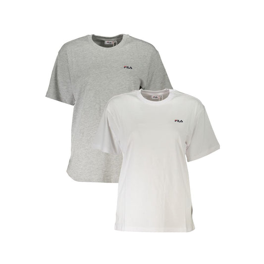 Fila White Cotton Tops & T-Shirt