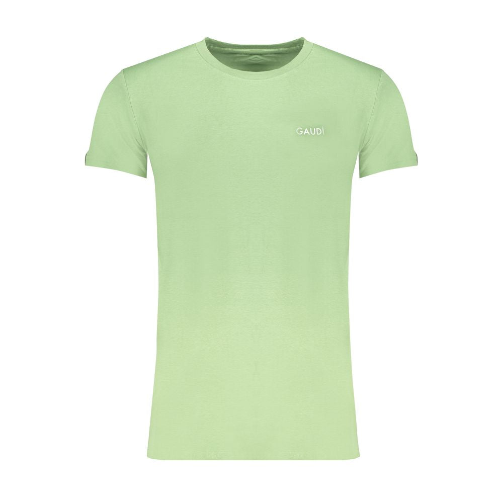 Gaudi Green Cotton T-Shirt