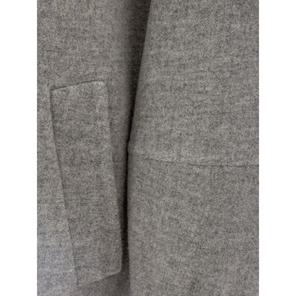 Herno Elegant Gray Wool Jacket for Timeless Style