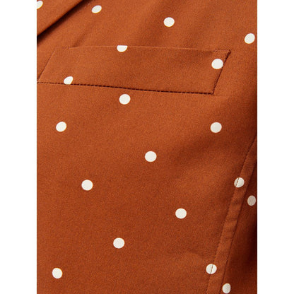 Lardini Chic Cotton Brown Jacket for the Modern Woman