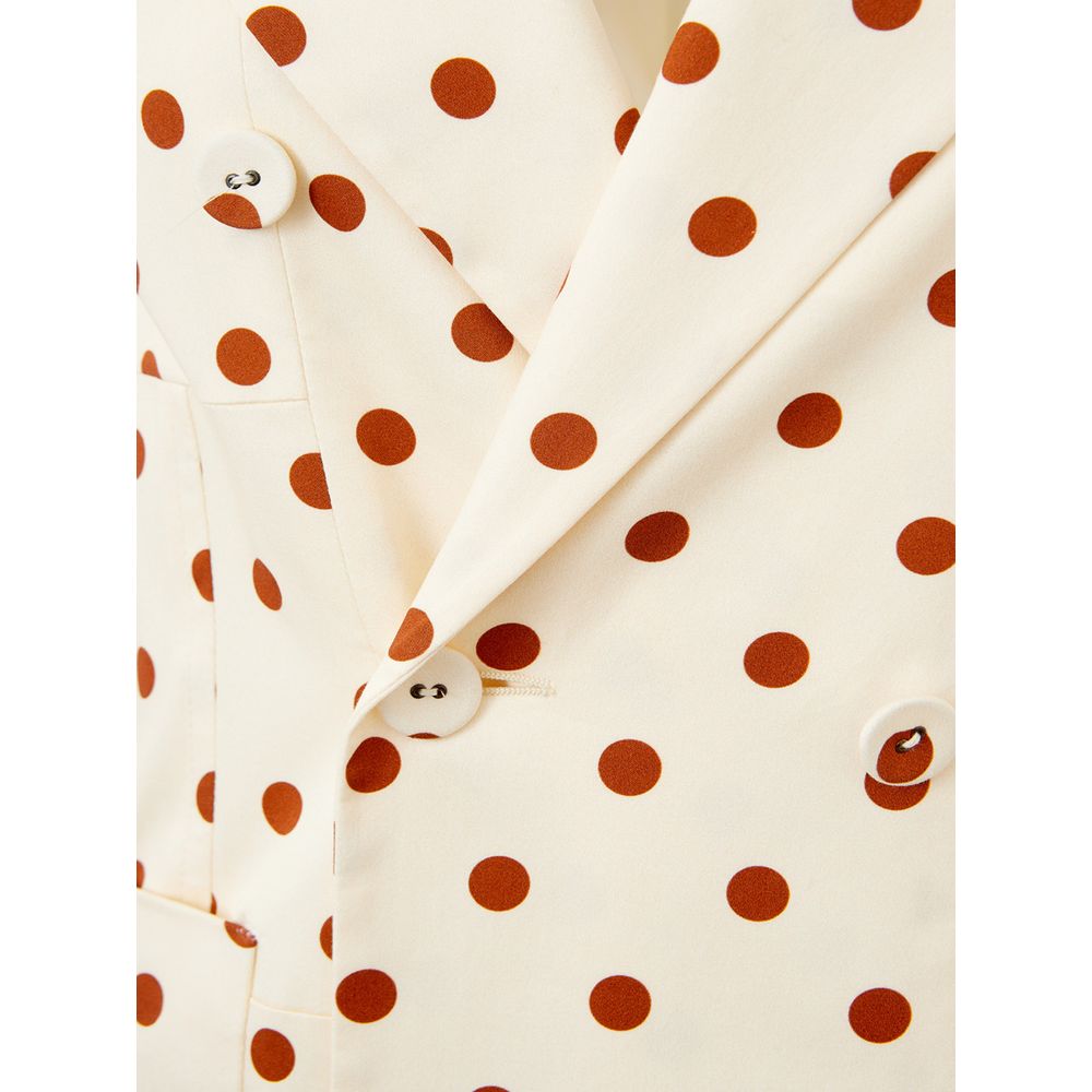 Lardini Elegant Beige Cotton Suit for the Modern Woman