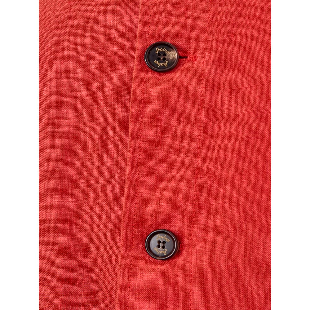 Sealup Elegant Orange Polyester Jacket