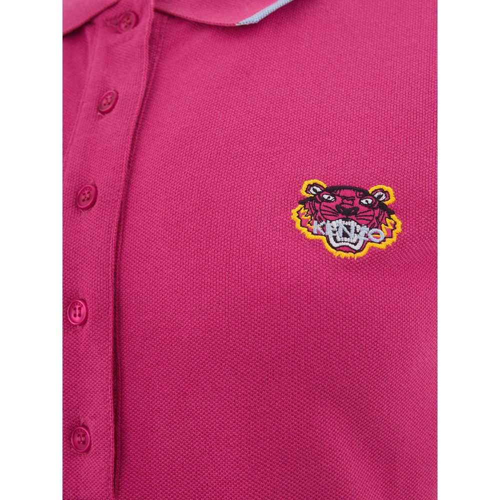 Kenzo Chic Pink Cotton Polo for Sophisticated Style