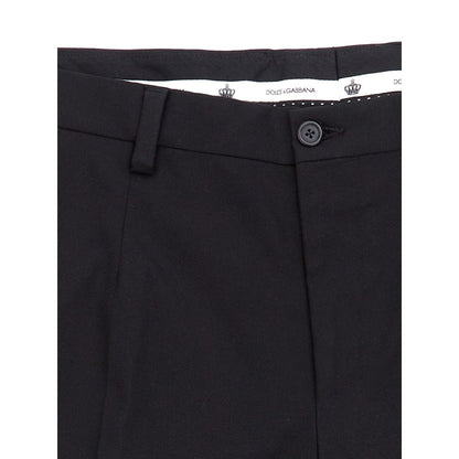 Dolce & Gabbana Elegant Black Cotton Pants for Men
