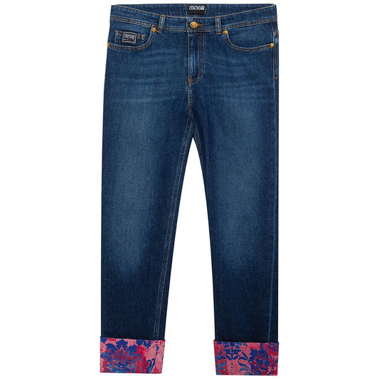 Versace Jeans Blue Cotton Jeans & Pant