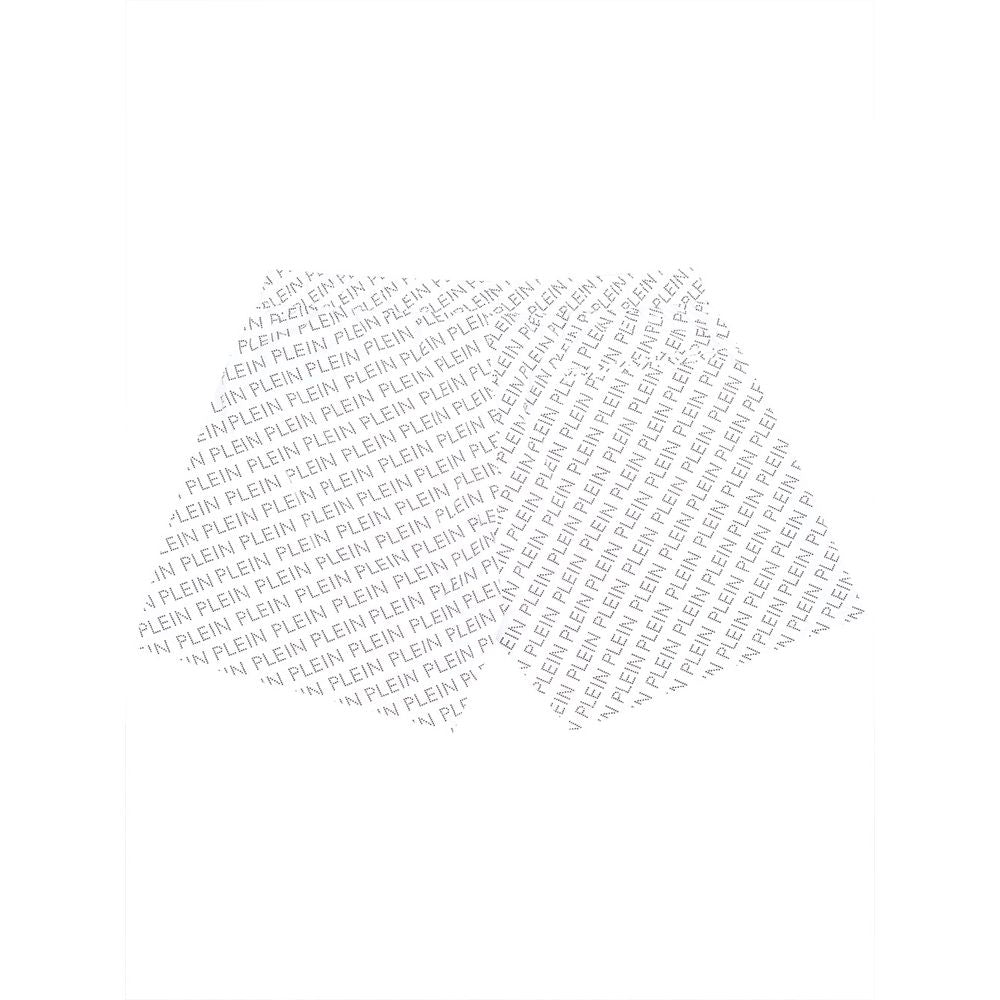 Philipp Plein Exquisite White Polyester Swimwear for Men