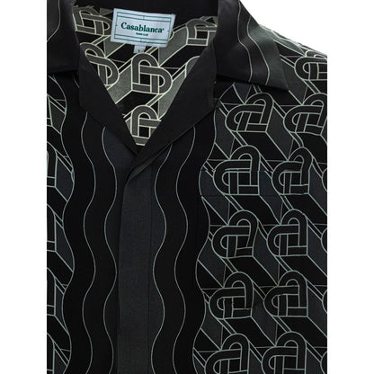 Casablanca Black Silk Shirt