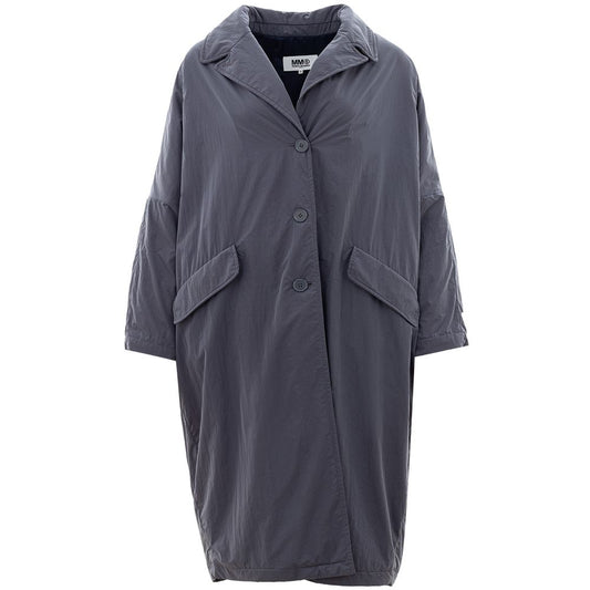 MM6 Maison Margiela Elegant Gray Polyester Jacket for Women