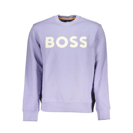 Hugo Boss Purple Cotton Sweater
