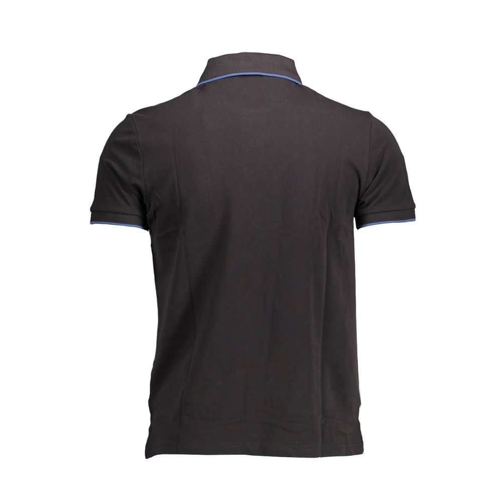 North Sails Black Cotton Polo Shirt