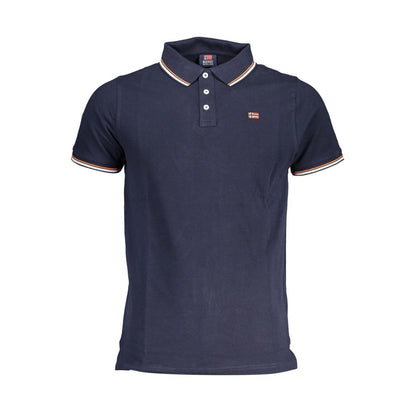 Norway 1963 Classic Blue Polo with Contrasting Accents