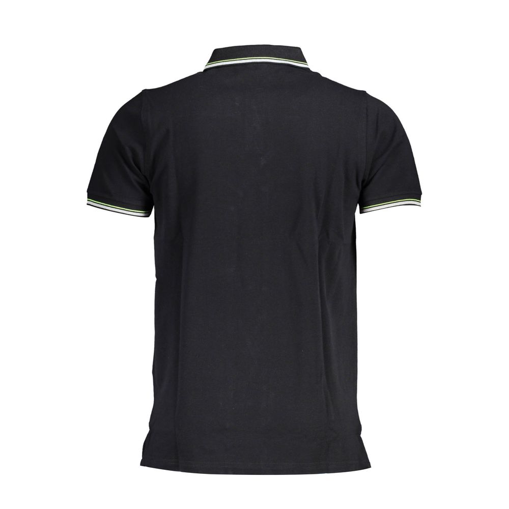 Norway 1963 Elegant Short-Sleeved Black Polo with Contrasts