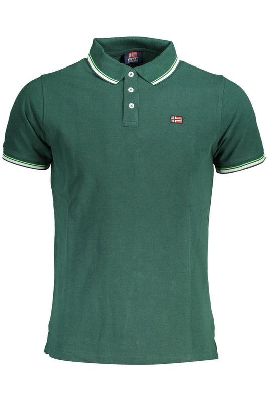 Norway 1963 Elegant Green Polo with Contrasting Accents